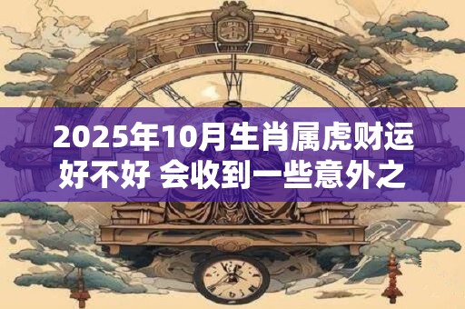 2025年10月生肖属虎财运好不好 会收到一些意外之财