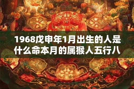 1968戊申年1月出生的人是什么命本月的属猴人五行八字查询