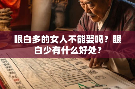 眼白多的女人不能娶吗？眼白少有什么好处？