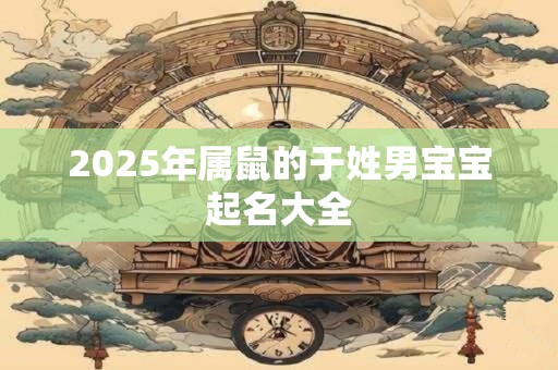 2026年属鼠的于姓男宝宝起名大全