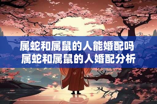 属蛇和属鼠的人能婚配吗 属蛇和属鼠的人婚配分析