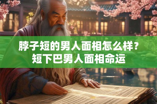 脖子短的男人面相怎么样？短下巴男人面相命运