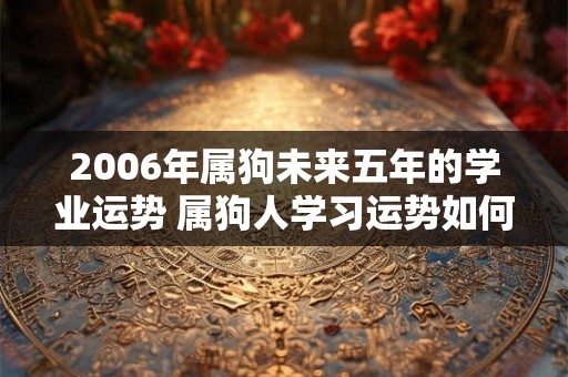2006年属狗未来五年的学业运势 属狗人学习运势如何