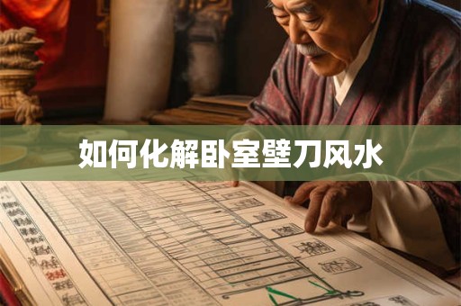 如何化解卧室壁刀风水