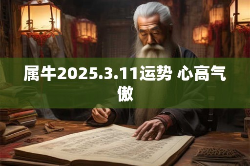 属牛2025.3.11运势 心高气傲