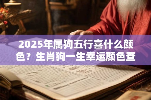 2025年属狗五行喜什么颜色？生肖狗一生幸运颜色查询