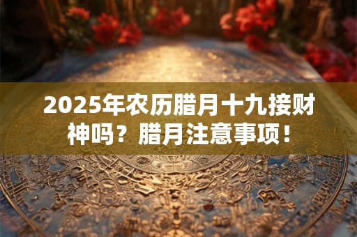 2025年农历腊月十九接财神吗？腊月注意事项！