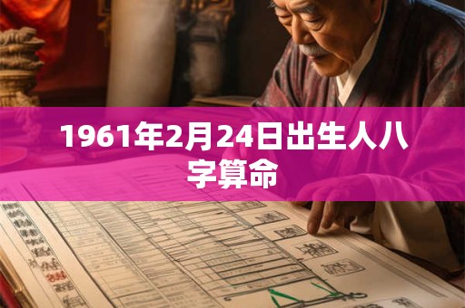 1961年2月24日出生人八字算命