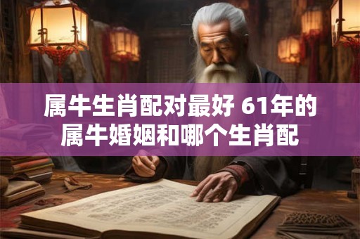 属牛生肖配对最好 61年的属牛婚姻和哪个生肖配