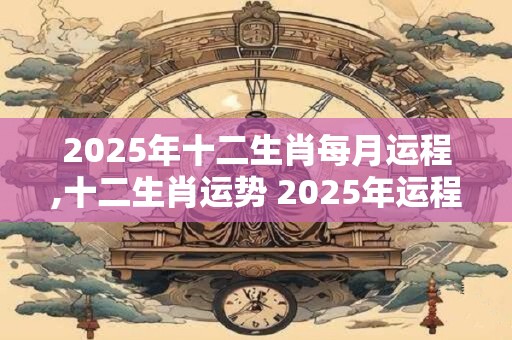 2026年十二生肖每月运程,十二生肖运势 2026年运程