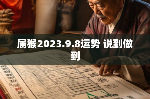 属猴2023.9.8运势 说到做到