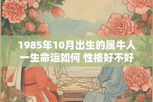 1985年10月出生的属牛人一生命运如何 性格好不好