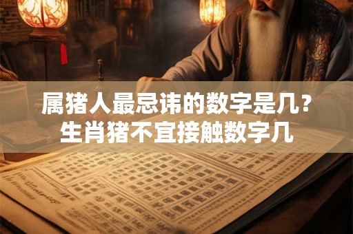 属猪人最忌讳的数字是几？生肖猪不宜接触数字几
