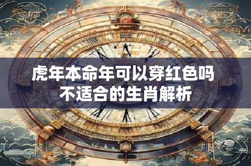 虎年本命年可以穿红色吗 不适合的生肖解析