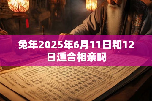 兔年2025年6月11日和12日适合相亲吗