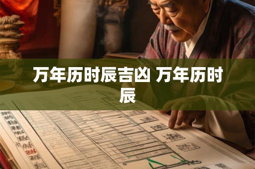 万年历时辰吉凶 万年历时辰