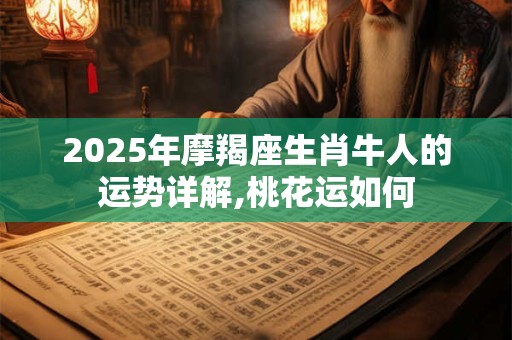 2025年摩羯座生肖牛人的运势详解,桃花运如何 2025年摩羯座生肖牛人的运势详解,桃花运如何