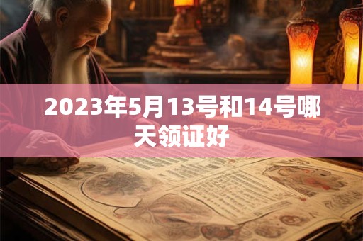 2023年5月13号和14号哪天领证好 2023年5月13号和14号哪天领证好