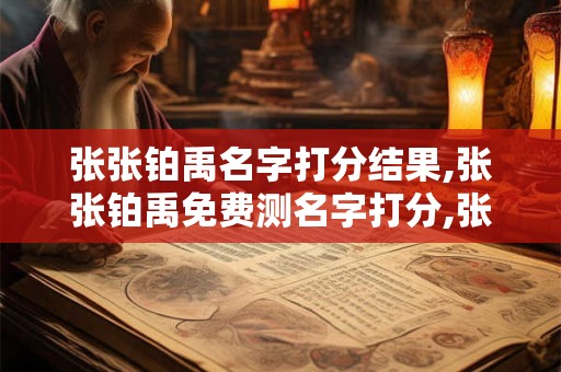 张张铂禹名字打分结果,张张铂禹免费测名字打分,张张铂禹周易免费测名字打分