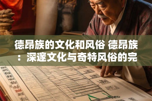 德昂族的文化和风俗 德昂族：深邃文化与奇特风俗的完美交融