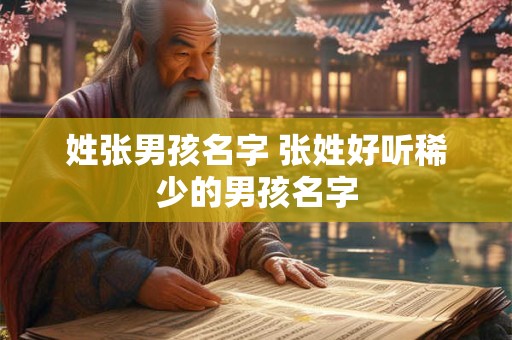 姓张男孩名字 张姓好听稀少的男孩名字