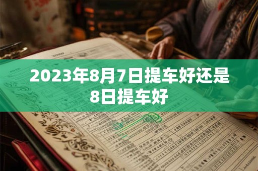 2023年8月7日提车好还是8日提车好