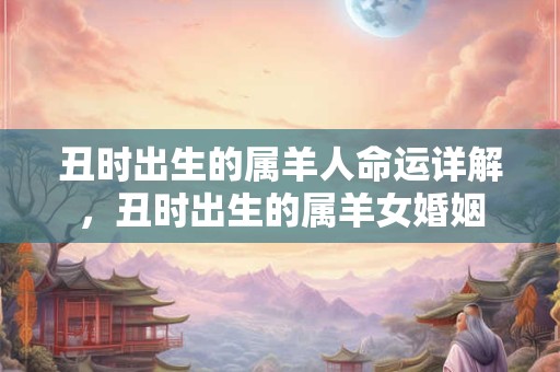 丑时出生的属羊人命运详解，丑时出生的属羊女婚姻