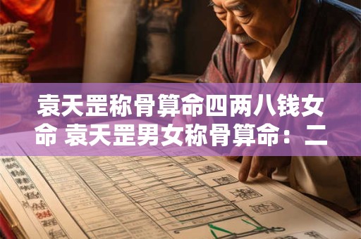 袁天罡称骨算命四两八钱女命 袁天罡男女称骨算命：二两八钱命运详解