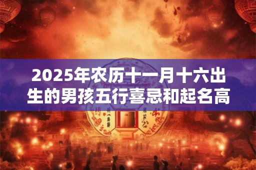 2025年农历十一月十六出生的男孩五行喜忌和起名高分推荐 2025年农历十一月十六出生的男孩五行喜忌和起名高分推荐
