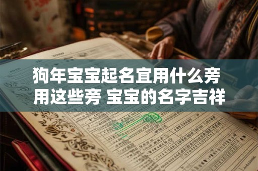 狗年宝宝起名宜用什么旁 用这些旁 宝宝的名字吉祥又好听！