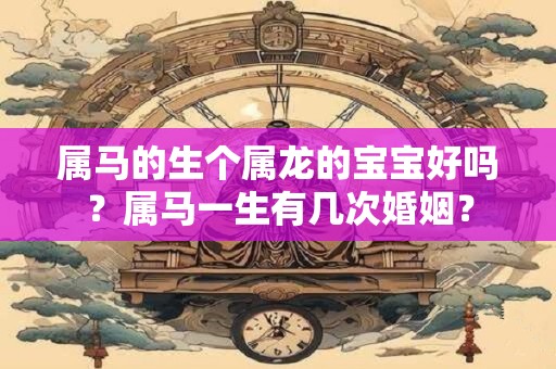 属马的生个属龙的宝宝好吗？属马一生有几次婚姻？
