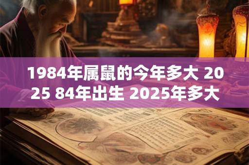 1984年属鼠的今年多大 2025 84年出生 2025年多大年龄