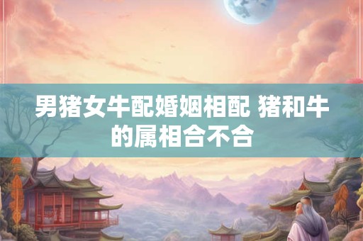 男猪女牛配婚姻相配 猪和牛的属相合不合