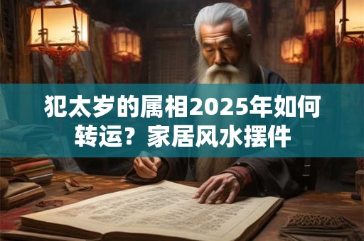 犯太岁的属相2025年如何转运？家居风水摆件