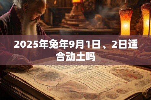 2025年兔年9月1日、2日适合动土吗