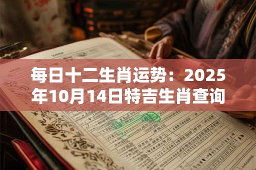 每日十二生肖运势：2025年10月14日特吉生肖查询