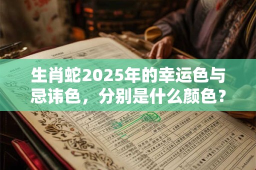 生肖蛇2025年的幸运色与忌讳色，分别是什么颜色？