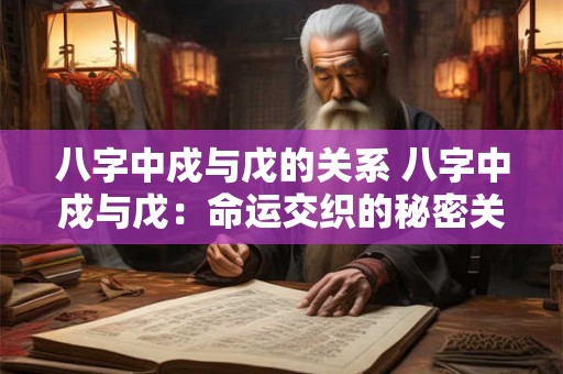 八字中戍与戊的关系 八字中戍与戊：命运交织的秘密关系