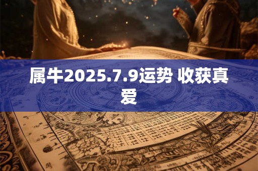 属牛2025.7.9运势 收获真爱