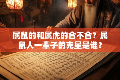 属鼠的和属虎的合不合？属鼠人一辈子的克星是谁？