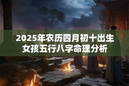 2025年农历四月初十出生女孩五行八字命理分析