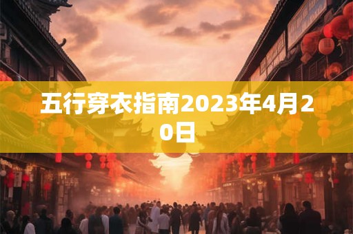 五行穿衣指南2023年4月20日 五行穿衣指南2023年4月20日