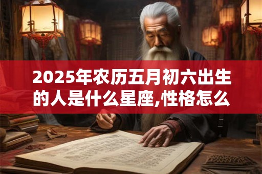 2025年农历五月初六出生的人是什么星座,性格怎么样？