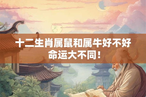 十二生肖属鼠和属牛好不好 命运大不同！