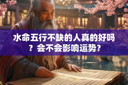 水命五行不缺的人真的好吗？会不会影响运势？