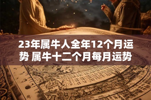 23年属牛人全年12个月运势 属牛十二个月每月运势全解