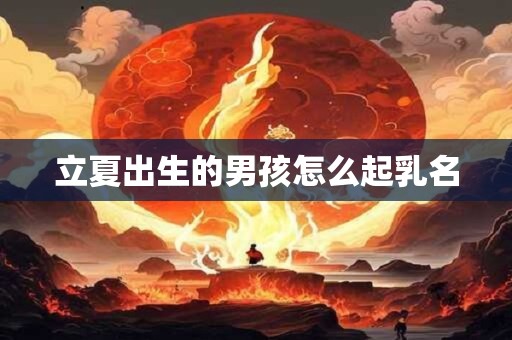 立夏出生的男孩怎么起乳名