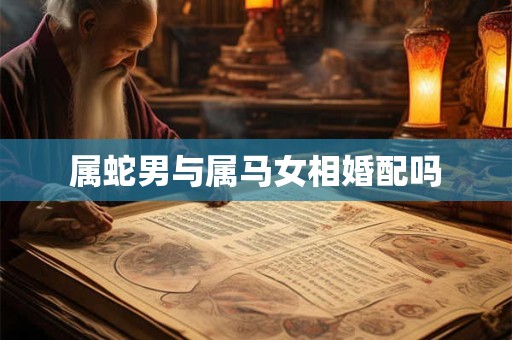 属蛇男与属马女相婚配吗
