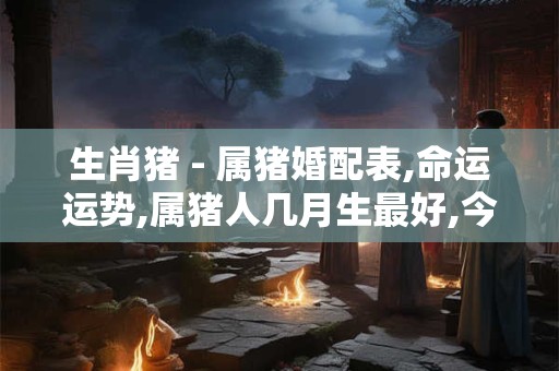 生肖猪 - 属猪婚配表,命运运势,属猪人几月生最好,今年多大