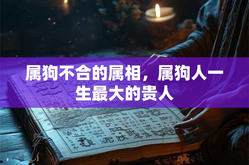 属狗不合的属相，属狗人一生最大的贵人